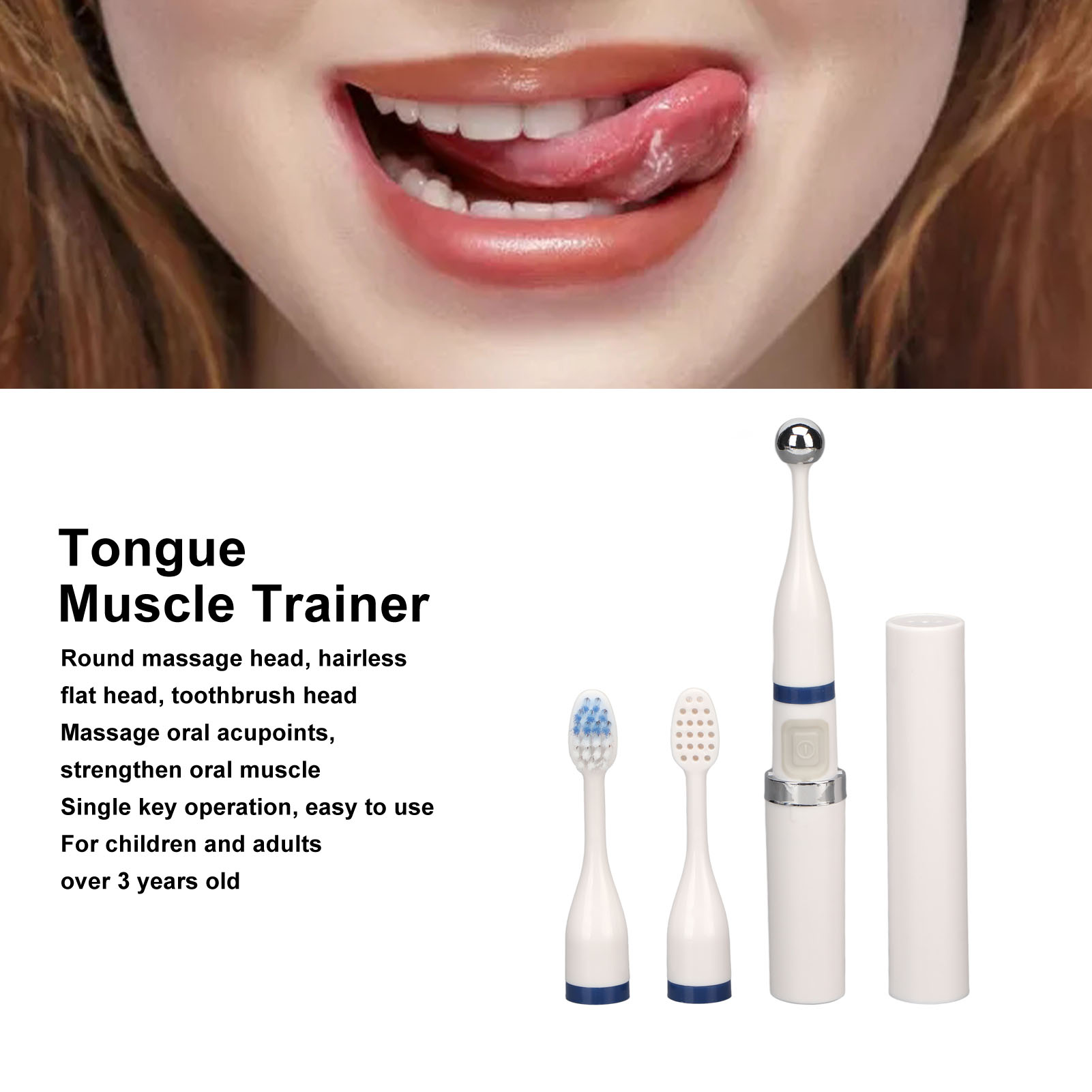 Vibraslap Percussion - Electric Mouth Trainer Glossy Finish Tongue