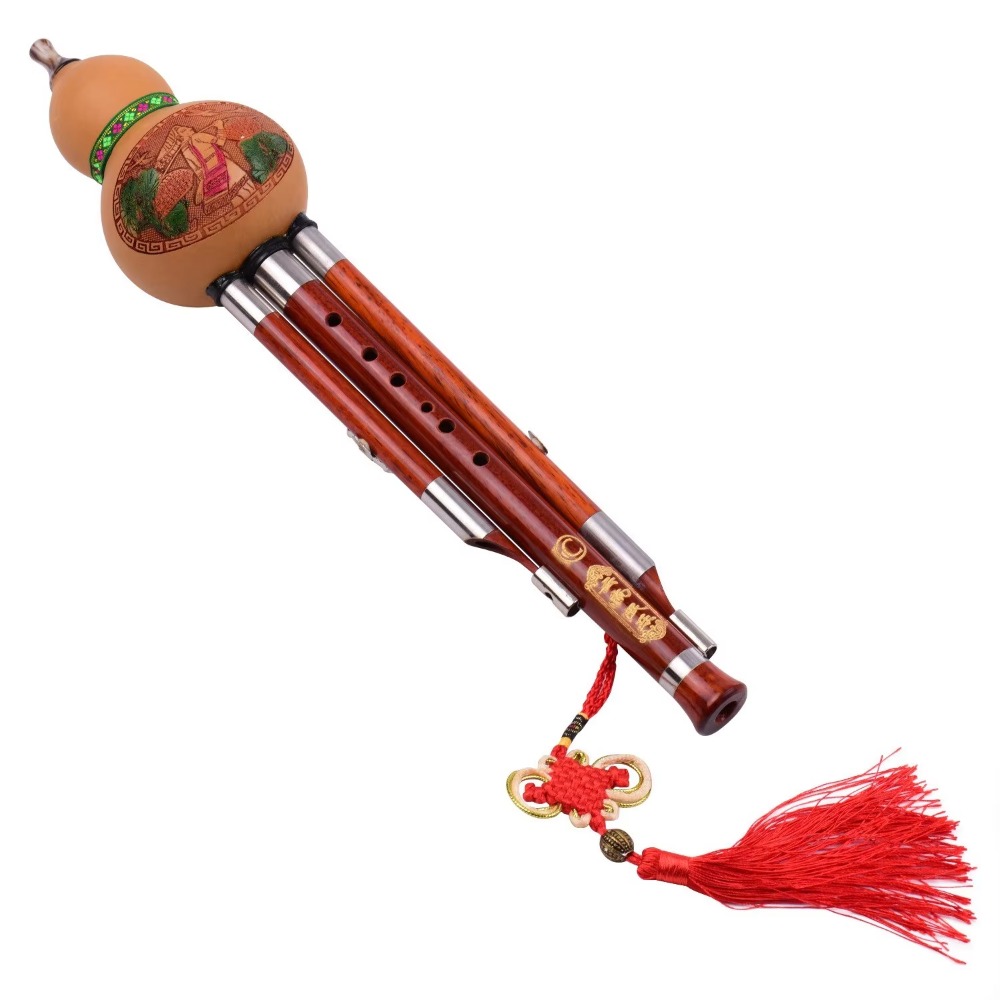 Musical Instrument Flute - 3-Tone C Key Hulusi Gourd Flute