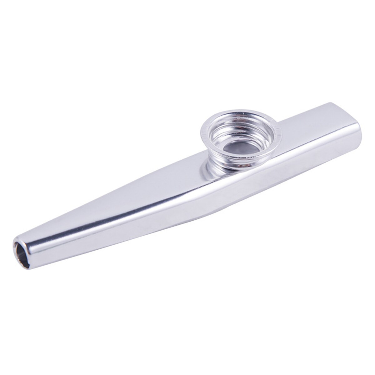Musical Instrument Flute - Kazoo Silver Aluminum Alloy with Membrane