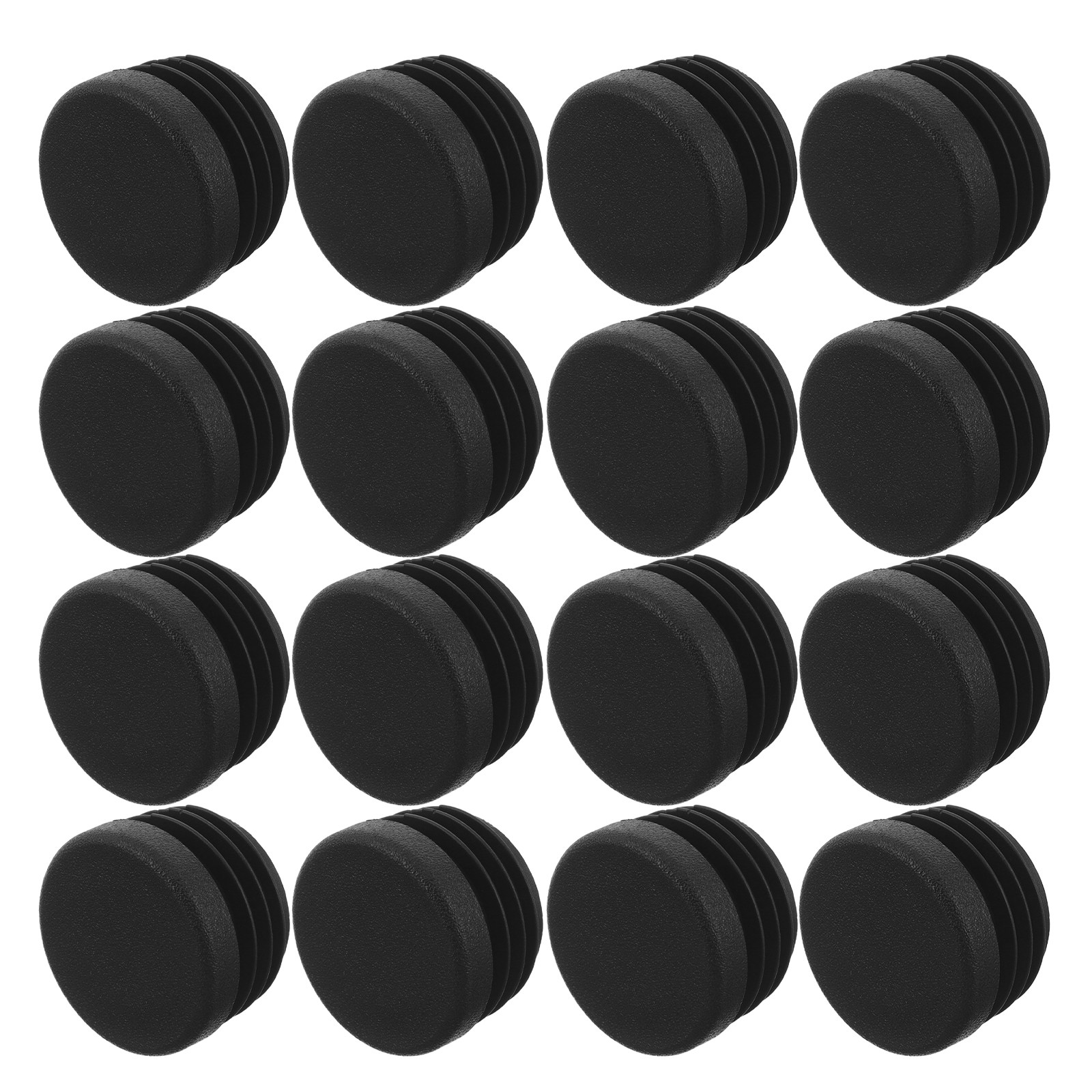 Musical Instrument Ending In A - 16Pcs Black Round Plastic Tube End