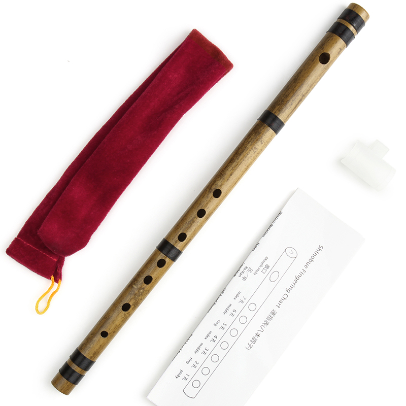Musical Instrument In Japanese - 8 Hon Japanese Shinobue Flute With