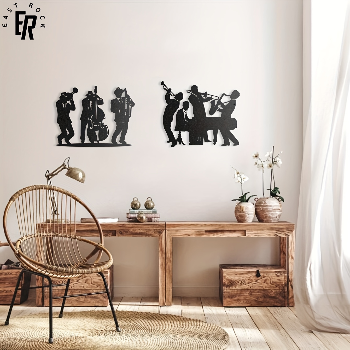 Metal Musician Silhouette Wall - огляд і ціна Musical Instrument Groups