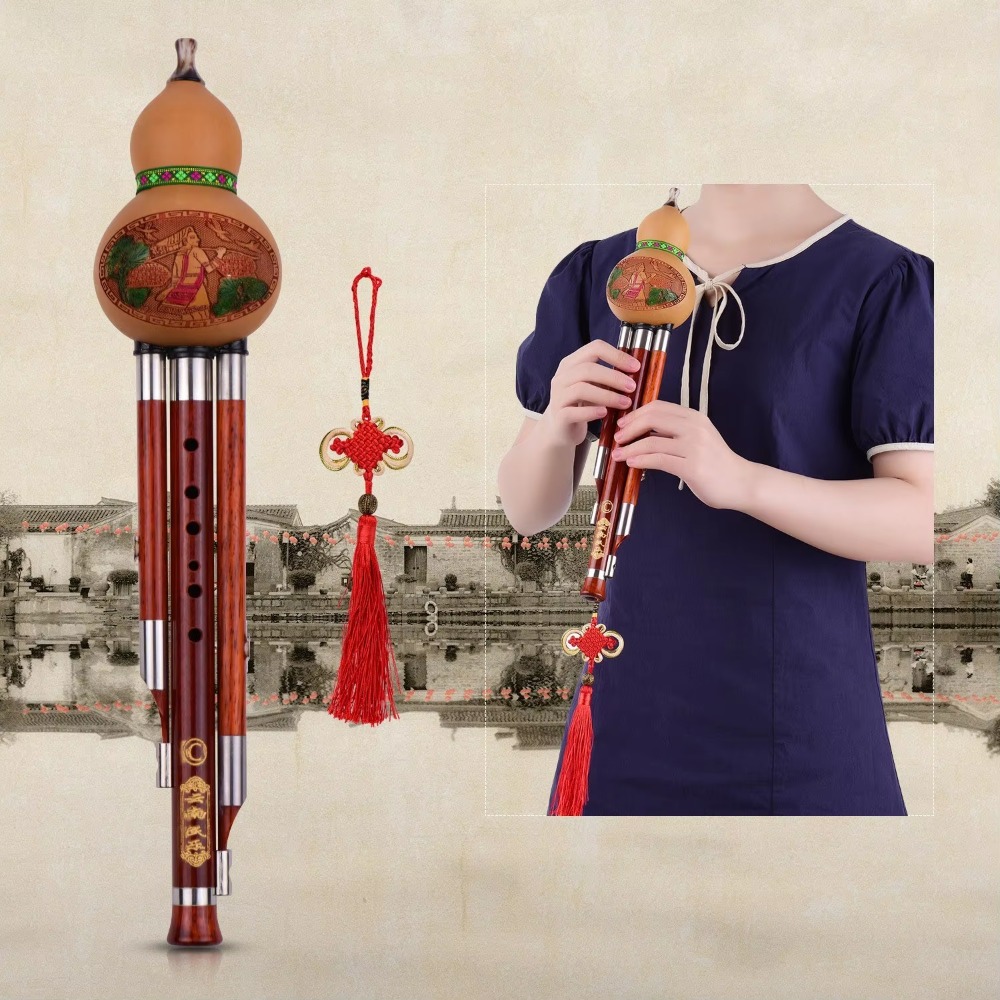 3-Tone C Key Hulusi Gourd Flut - огляд і ціна Musical Instrument Flute