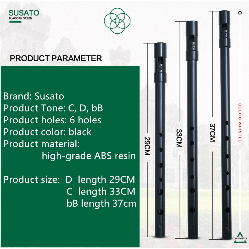 Susato 1 Pcs Small Bore 6 Hole - огляд і ціна Musical Instrument Irish