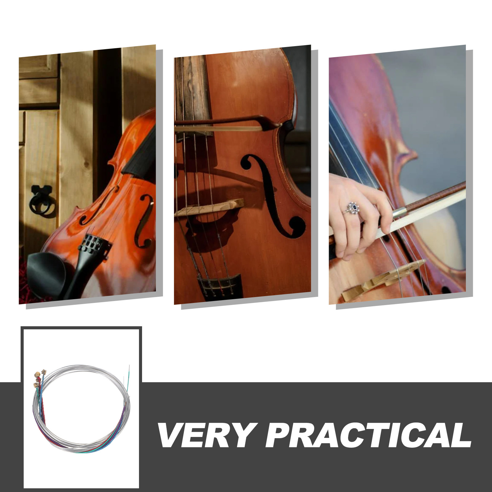 2Sets Viola Strings Metal Musi - огляд і ціна Musical Instrument Viola