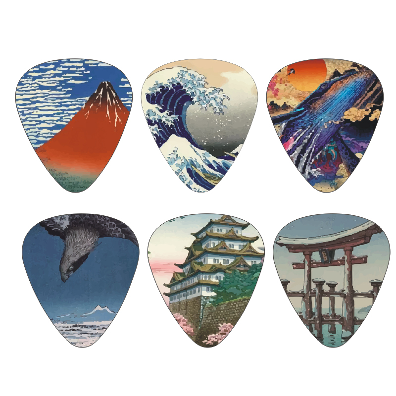 New 12pcs/set  Guitar Picks -  - огляд і ціна Musical Instrument In Japanese