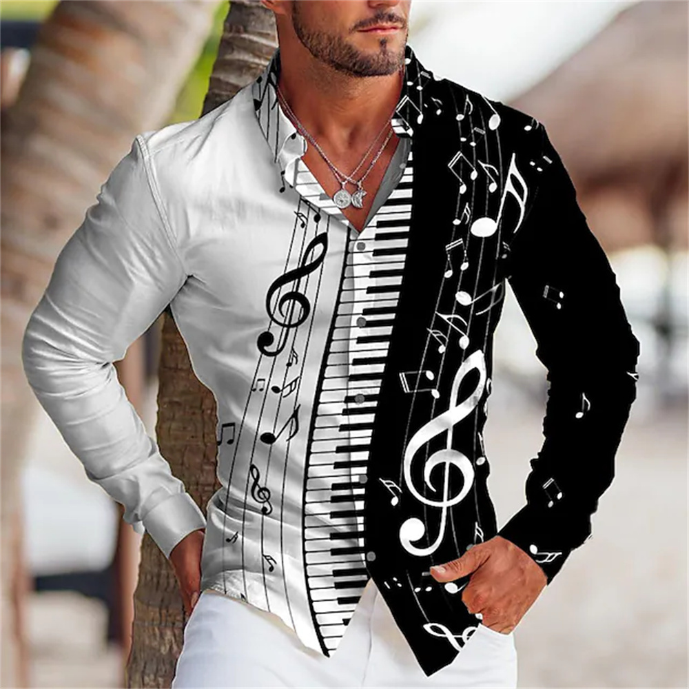 2025 Summer Men's Long Sleeves - огляд і ціна Musical Instrument Sign