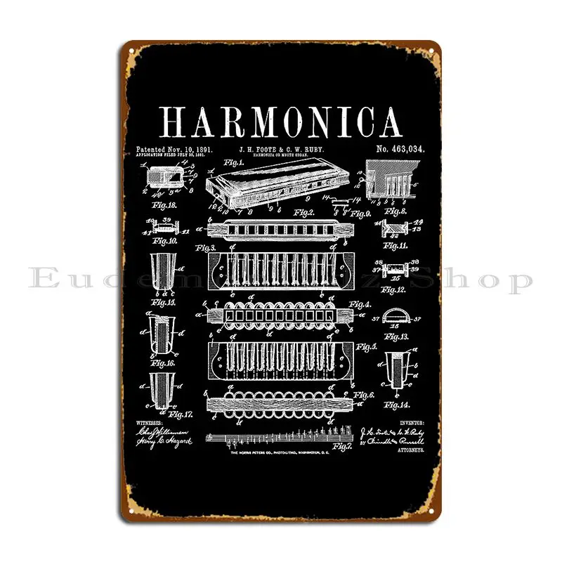 Harmonica Player Mouth Organ M - огляд і ціна Musical Instrument Sign