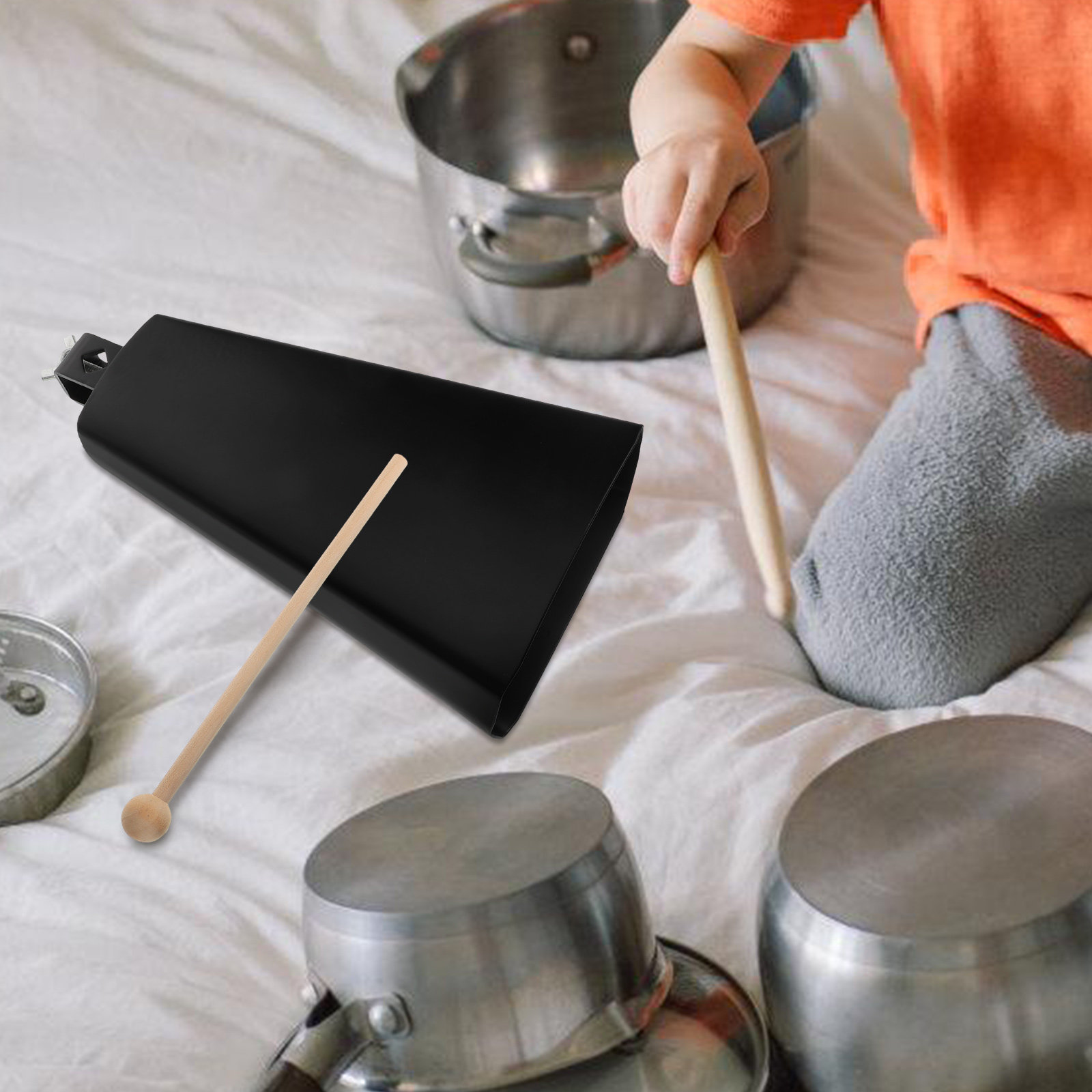 1Set Metal Cowbell Instrument  - огляд і ціна Musical Instrument Band