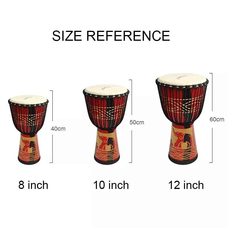 Adult Size12 Inch African Djem - огляд і ціна Musical Instrument Djembe
