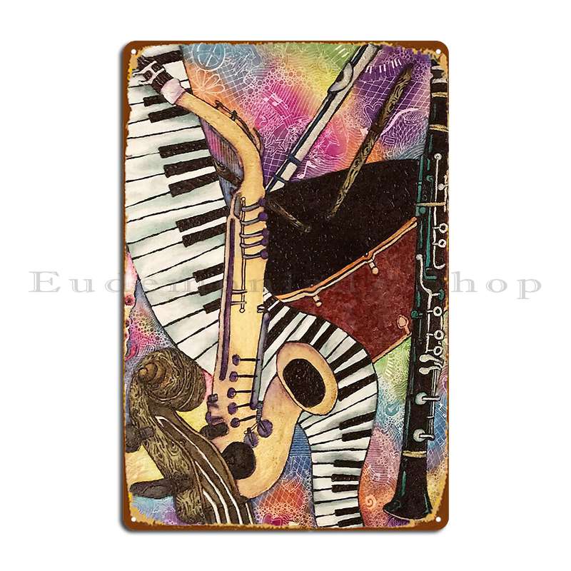 Musical Instruments Metal Plaq - огляд і ціна Musical Instrument Sign